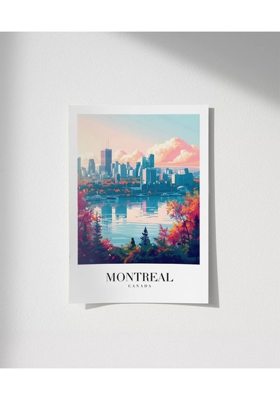 Çerçevesiz Poster Montreal Sonbaharın Büyüsü