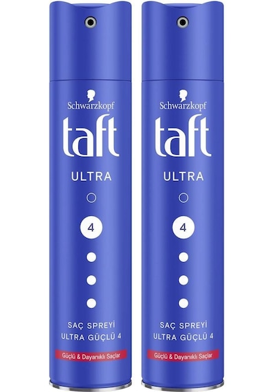 Taft Ultra 4 Güçlü Saç Spreyi 2 x 250 ML
