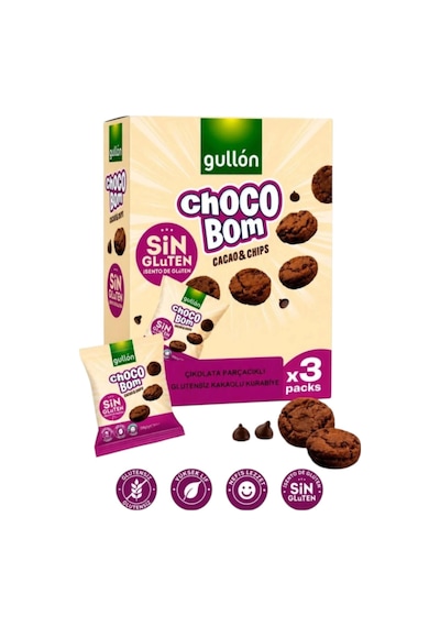 Gullon Glutensiz Choco Bom Kurabiye 120 G