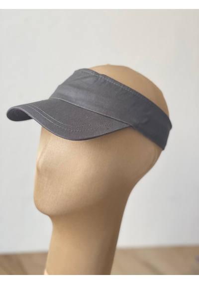 Aida Jewelss Pamuk Sporcu Koşu Tenis Vizör Şapka Arka Kısmı Ayarlanabilir Unisex Vizör Şapka Lacivert.