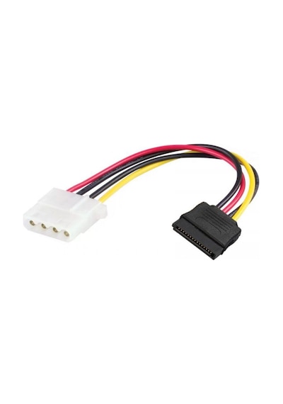 30 cm 4 pin molex dişi to 15 pin dişi sata power kablo