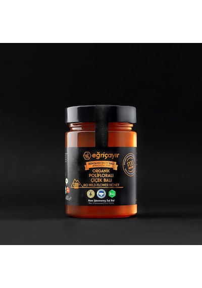 Eğriçayır Polifloralı Organik Çiçek Balı 450 G