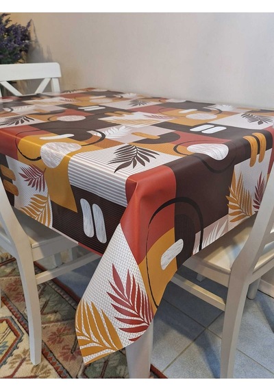 Elyaflı Pvc Masa Örtüsü Modern, Dayanıklı, Silinebilir Ve Şık Görünüm Fnt8280 Çok Renkli