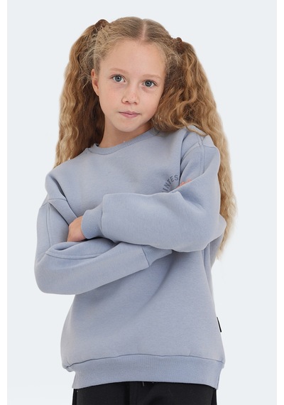 Slazenger Lone Çocuk Taş Gri Sweatshirt Taş Gri