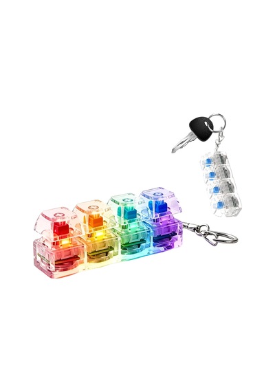 Klavye Fidget Oyuncak Işıklı Anahtarlık Fidget Giderici Duyusal Oyuncak Tıklamalı Veya Sessiz Klavye Tıklama Fidget'ı Ev Sınıfı Toplantısı İçin Okul İç Mekan Seyahat Ofis Partisi
