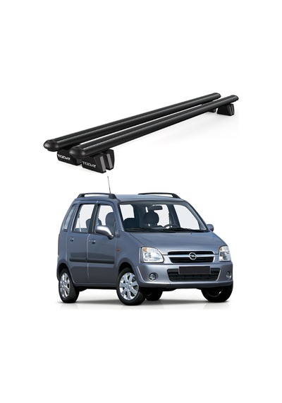 Pençe Opel Agila 2000-2008 Uyumlu Siyah Ara Atkı Port Bagaj Tavan Barı