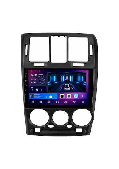 Hyundai Getz Android Siyah Multimedya 2003-2011 Carplay Android Auto Navigasyon 10gb Ram 256gb Pro 9"