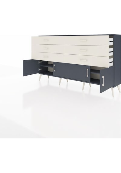Arges Konsol 2 Raflı 6 Çekmeceli 4 Kapaklı 176x30x99 Antrasit-ant Antrasit-antrasit/aytaşı Arges Konsol 2 Raflı 6 Çekmeceli 4 Kapaklı 176x30x99 Antrasit-ant Antrasit-antrasit/aytaşı