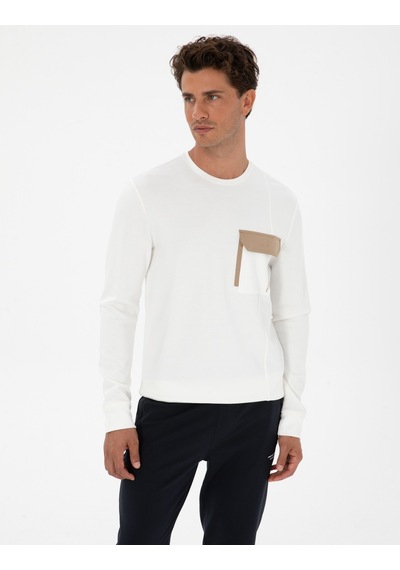 Pierre Cardin Ekru Regular Fit Sweatshirt 50315760-vr019