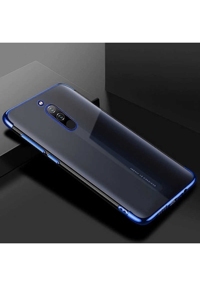 Xiaomi Redmi 8 Köşeleri Renkli Kamera Korumalı Şeffaf Kılıf