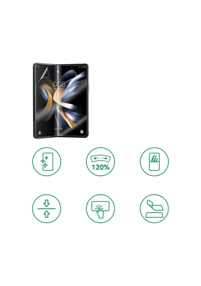 Galaxy Uyumlu Z Fold 5 Zore Hizalama Aparatlı S-fit Body Ekran Koruyucu