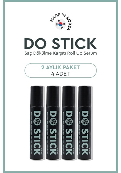 Do Stick Boost - Do Hair Boost Grow On Essence Hair Revial Serum 10ml - Saç Çıkarıcı Roll Up Serum 4'lü 2 Aylık Paket