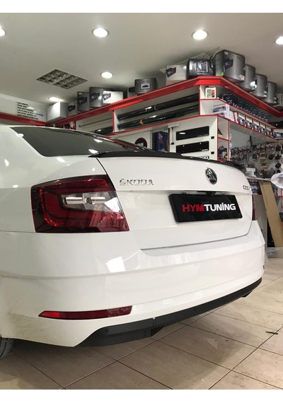 Skoda Octavia Votex Spoiler Piano Black Boyalı Spoyler Abs