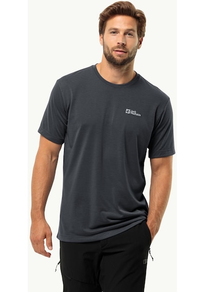 Jack Wolfskin Vonnan S/s T M Erkek T-shirt-28382-siyah Siyah