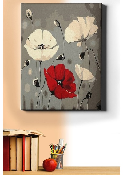 Webstyle Sayılarla Boyama Seti Kasnaklı Soyut Gelicik 60 X 75 Cm