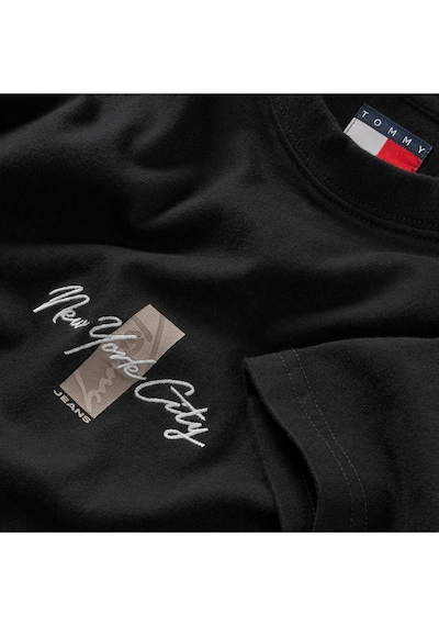 Tommy Hilfiger Tjm Erkek Regular Sign Block Ss Siyah T-shirt-13191 Siyah