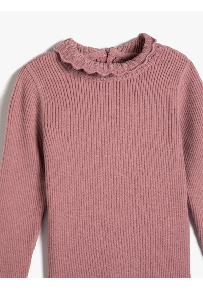 Koton Basic Sweatshirt Dik İşlemeli Yaka Arkadan Düğmeli Uzun Kollu Pembe 4wmg90007at Gül Koton Basic Sweatshirt Dik İşlemeli Yaka Arkadan Düğmeli Uzun Kollu Pembe 4wmg90007at Gül