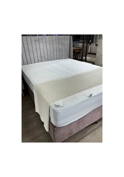 Naturel Soft Modal Pike Yatak Örtüsü Krem Krem