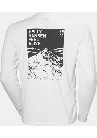 Helly Hansen Skog Graphic Uzun Kollu Erkek T-shirt-hha.63407 Beyaz
