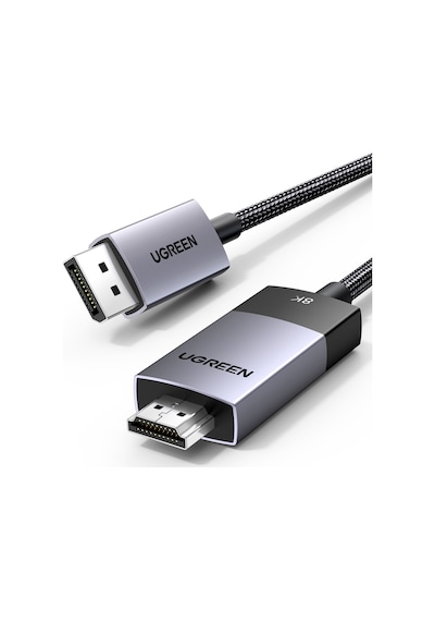 Ugreen 8k 60hz Displayport 1.4 To Hdmı 2.1 Örgülü Kablo, 2m, 80397 -
