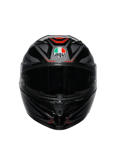 Agv K3 Syth Black Red Kapalı Kask Renkli