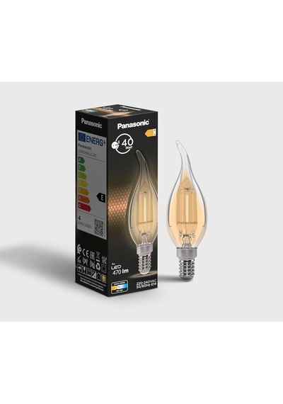 Filament Ampul E14 Flame Mum Tipi 4w 470lm 2700k Sarı Işık