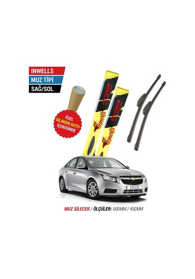 Chevrolet Cruze İnwells Muz Silecek Takımı (2009-2013)