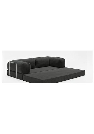 Herev 200x200 Cm 50 Dns Modüler Köşe Koltuk Fitilli Kadife Kumaş, Yatak Olabilen, Modern Tasarım Şark Köşe Füme Herev 200x200 Cm 50 Dns Modüler Köşe Koltuk Fitilli Kadife Kumaş, Yatak Olabilen, Modern Tasarım Şark Köşe Füme