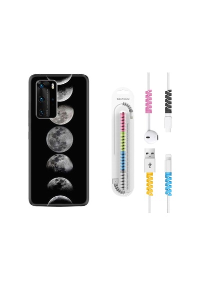 Huawei P40 Pro Kılıf Kablo Koruyuculu Happy Human Birthday 1354