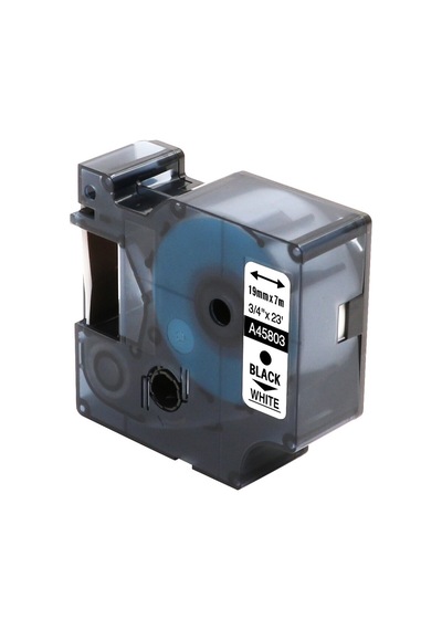 DYMO S0720930 D1 24 Mm x 7 Mt Beyaz- Siyah (53713) Yedek Şerit