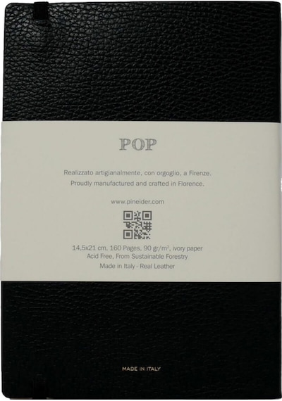 Pineider Defter Pop 14,5x21 Cm Siyah Gold Cnll002m056 Siyah
