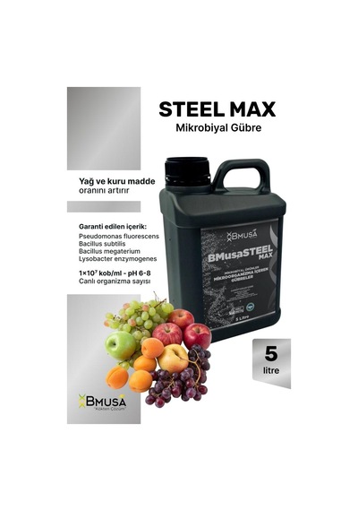 Bmusa Steel Max 5 Lt Mikrobiyal Gübre