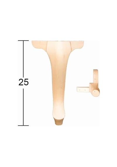 Lükens Ayak 25Cm Doğal Ağaç Ft-04