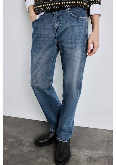 Defacto Straight Fit Jean Pantolon G8318ax26spnm84 İndigo-nm84