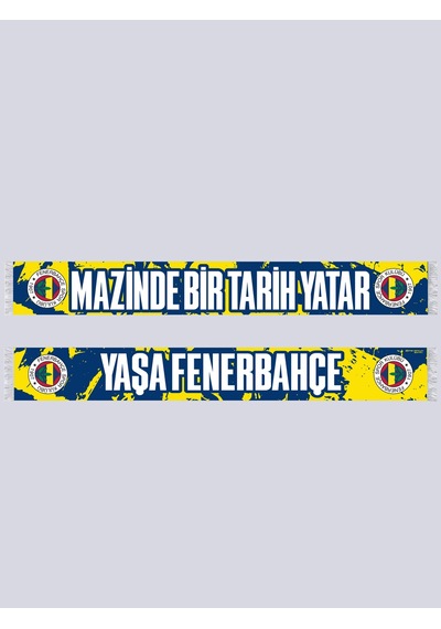 Fenerbahçe Sarı Lacivert Mazinde Bir Tarih Yatar Unisex Şal Lacıvert-sarı
