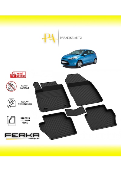 Ford Fiesta Mk7 2008-2015 4d Havuzlu Paspas