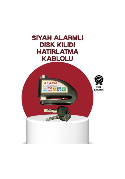 Mey İthalat Güvenlik Sensörlü Alarmlı Disk Kilidi Motosiklet Ve Bisiklet İçin