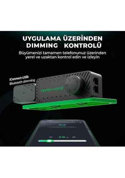 Mars Hydro Fc1500 Evo 150w Led Bitki Yetiştirme Lambası-1654 Gri