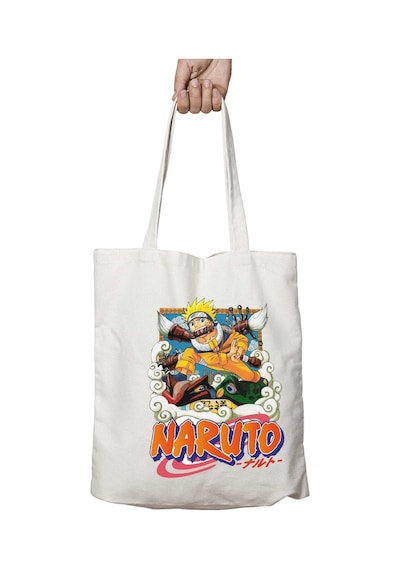 Art Hediye Uzumaki Naruto Anime İki Taraf Kalıcı Yıkanabilir Okul Plaj Omuz Bez Çanta Çok Renkli