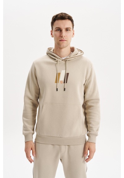 AR-MA Arma Erkek Kapüşonlu Sweatshirt Kanguru Cepli, 3 İplik Şardonlu, Regular Fit, %70 Pamuk %30 Polyester K30254628502 Bej AR-MA Arma Erkek Kapüşonlu Sweatshirt Kanguru Cepli, 3 İplik Şardonlu, Regular Fit, %70 Pamuk %30 Polyester K30254628502 Bej