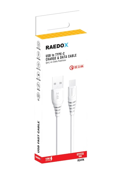 Raedox Usb To Type-c 10w 2.4a Hızlı Kablo