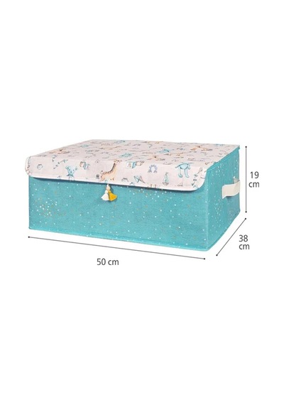 Baby Çok Amaçlı Kapaklı Kutu Düzenleyici 50 38 19 Cm Ürün Gri-beyaz
