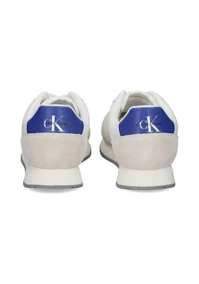 Calvin Klein Retro Runner Low Mens Sneaker Erkek Günlük Spor Ayakkabı Beyaz Beyaz