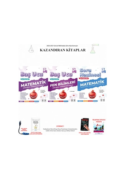 Nartest 7. Sınıf Matematik Fen Baş Ucu Ve Matematik Soru Hazinesi 3 Kitap Seti