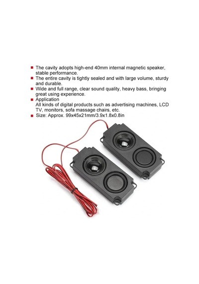 8 Ohm 5w Hoparlör 2'li Takım