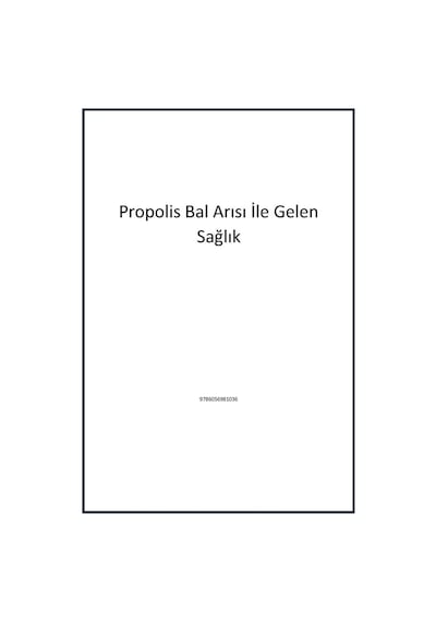 Propolis Bal Arısı İle Gelen Sağlık Arı Farma