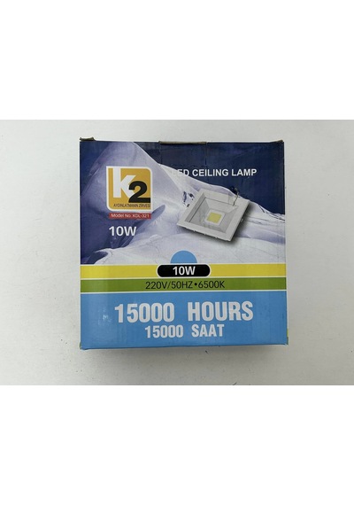 Global K2 Kdl-321 Cob Ledli Kare Tavan Lambası 10w 6500k