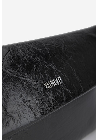 Valmenti Kadın Suni Deri Siyah Kırışık Rugan Clutch Çanta 921 7484 Bn Cnt Sk26-27 Sıyah Krsk Rgn Siyah Rugan