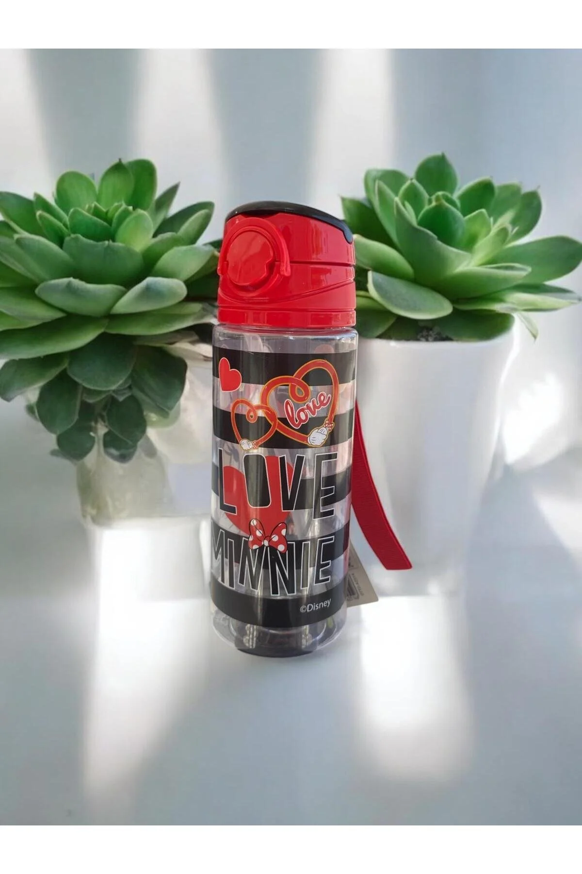 Minnie Mouse Kız Çocuk Matara-suluk Plastik Açık Kırmızı
