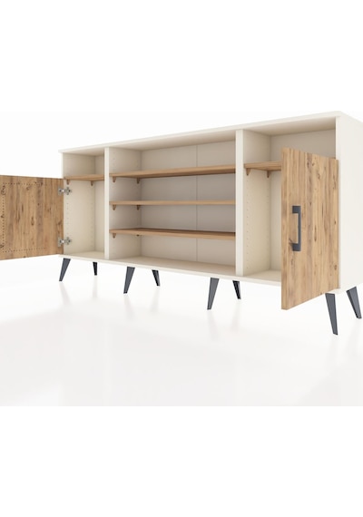Arges Konsol 5 Raflı 2 Kapaklı 176x30x83 Aytaşı-çam/çam Çam/çam Arges Konsol 5 Raflı 2 Kapaklı 176x30x83 Aytaşı-çam/çam Çam/çam